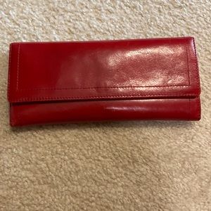 HOBO Clutch Wallet in Red